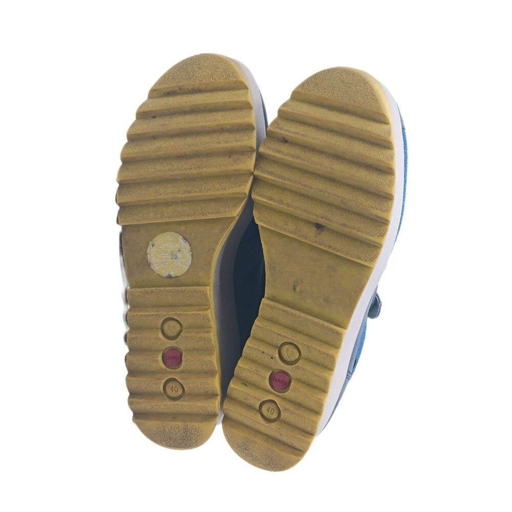 Camper Laika Platform Sport Sneakers Womens 40 Blue Suede Slip On Hi-Tops Casual - Picture 5 of 5